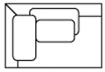 Natadora - Ondine162 one arm LHF W162xD112xH68cm