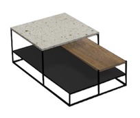 Natadora - Podium coffee table 120 square W1200xD700xH360cm