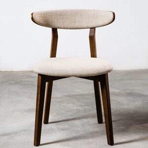 Roots & Branch - Boma Chair (Frabric : Hope Linen Pepper 11,Legs : Seared Oak)L52,5xW52xH78,1cm