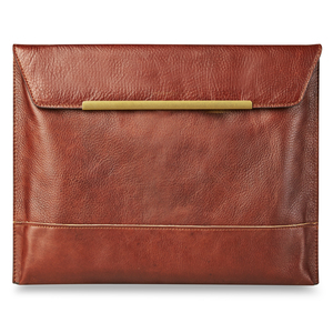 United Strangers - Brixton Laptop Bag L(Texan Medium Brown,Brass)L35xW25xH1.5cm