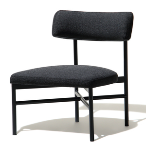 [SD-US-LC-YARRA-001] [SD-US-LC-YARRA-001] United Strangers - The Yarra Occasional Chair (Fabric: Santa Monica Black, Legs: Distressed Black Metal)L61xW62xH71cm