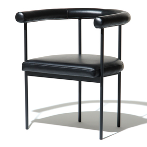 [SD-US-DC-GRAFTON-001] United Stranger - The Grafton Dining Chair( Leather : Midnight black, Metal : Distressed black)