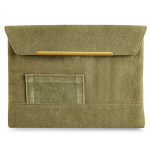 [SD-US-AC-BRIXTON-002] United Strangers - Brixton Laptop Bag AF(new army green canvas,brass)