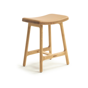 [SD-SKN-BSO-ODDLOW-001] Sketch - Odd Low Stool Upholstered (Top : Montana 3031 Canyon, Legs: Light Oak)W39xD28xH48,5xSH46,5cm